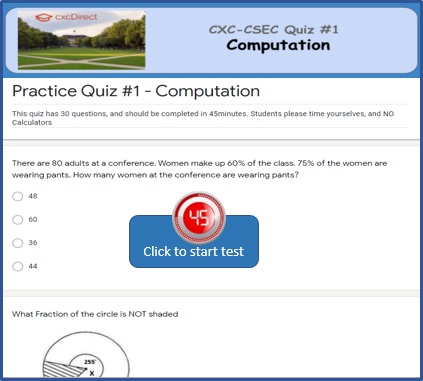 Computation – CXC CSEC Mathematics Club